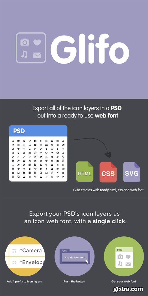 Glifo - PS Icon Web Font Maker