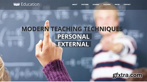 CreativeMarket - Education Single Page Theme