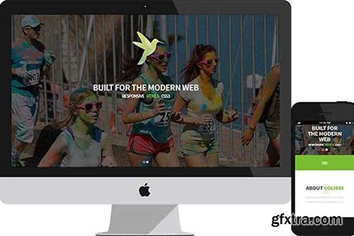 CreativeMarket - Colibri - One Page Parallax Multipurpose template