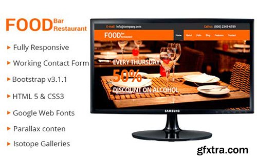 CreativeMarket - Restaurant - Professional Bootstrap Theme