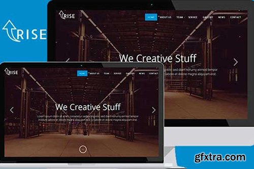 CreativeMarket - Rise Up - Onepage Corporate Multipurpose Template