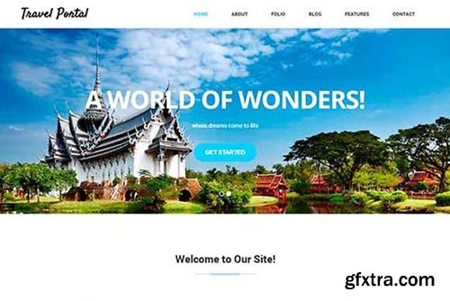 CreativeMarket - Travel Portal-HTML5 & CSS3 Template