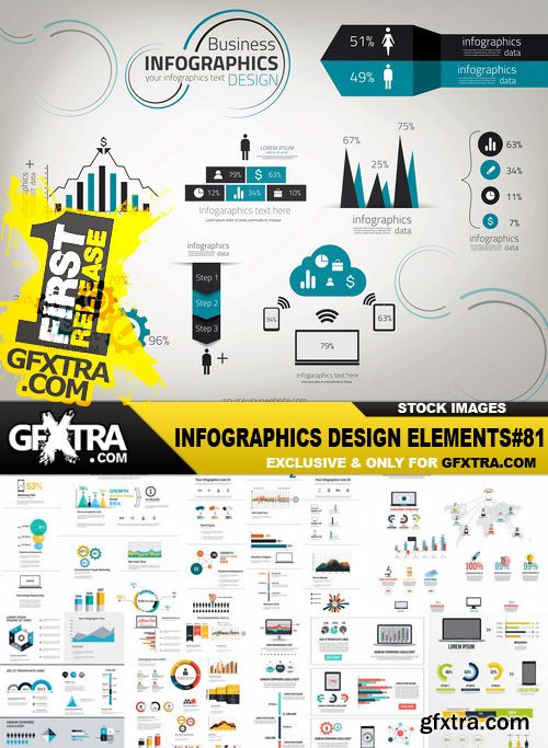 Infographics Design Elements#81 - 25 Vector