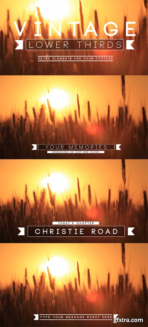 Videohive Vintage Lower Third 3978835