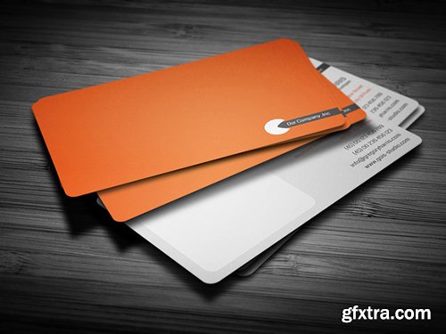 CM Orange Corporate Business Card 8532