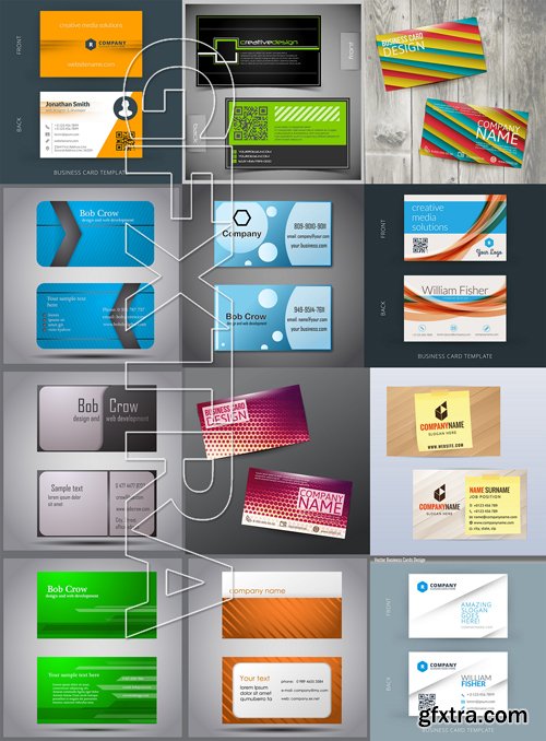 Stock Vector - Stylish Professional Business Cards, 54EPS