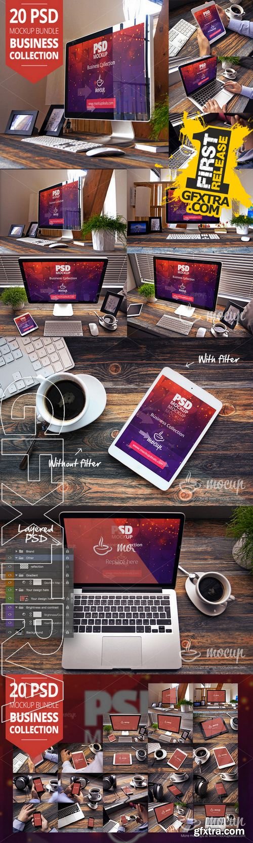 20 PSD Mockup Bundle Business - CM 216680