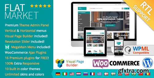 ThemeForest - FlatMarket v1.8 - Multi-Purpose WooCommerce theme + RTL