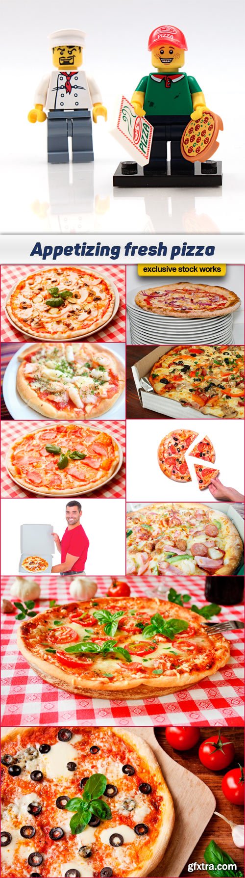 Appetizing fresh pizza - 11x JPEG