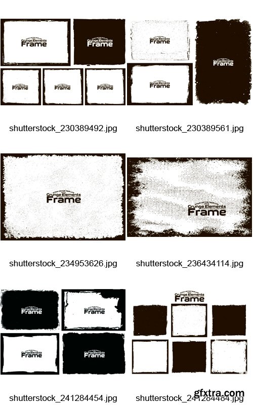 Amazing SS - Grunge Frames, 25xEPS