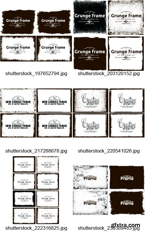 Amazing SS - Grunge Frames, 25xEPS