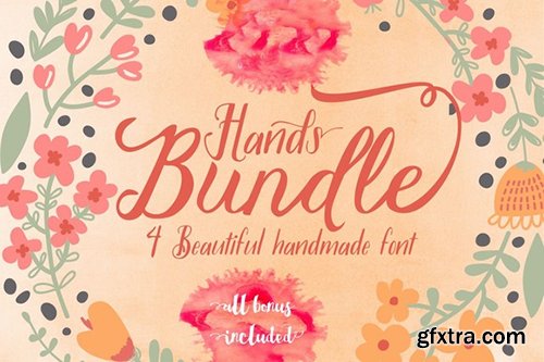 Hands Fonts Bundle