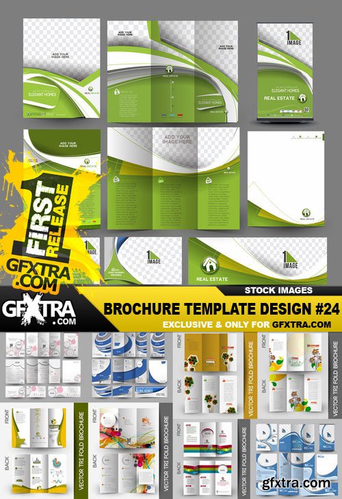 Brochure Template Design #24 - 25 Vector