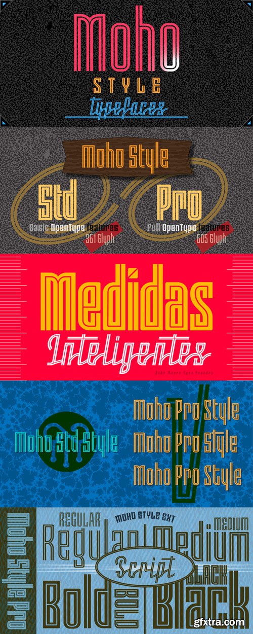 Moho Style Font Family $384