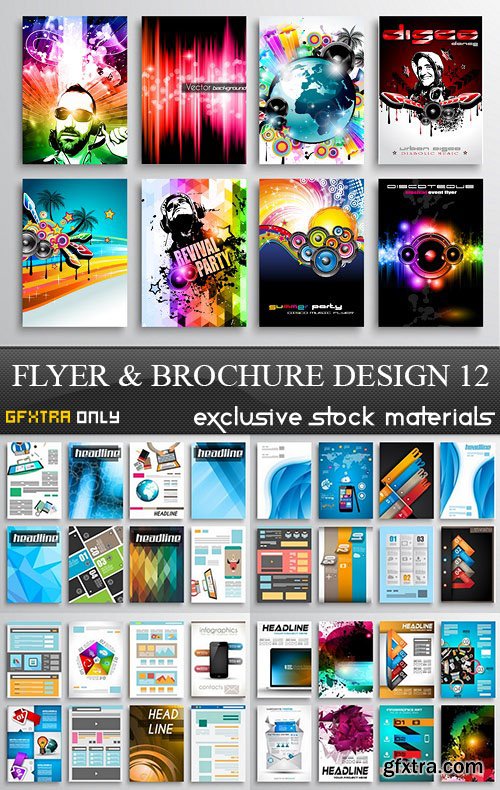 Flyer and Brochure Design 12, 25xEPS