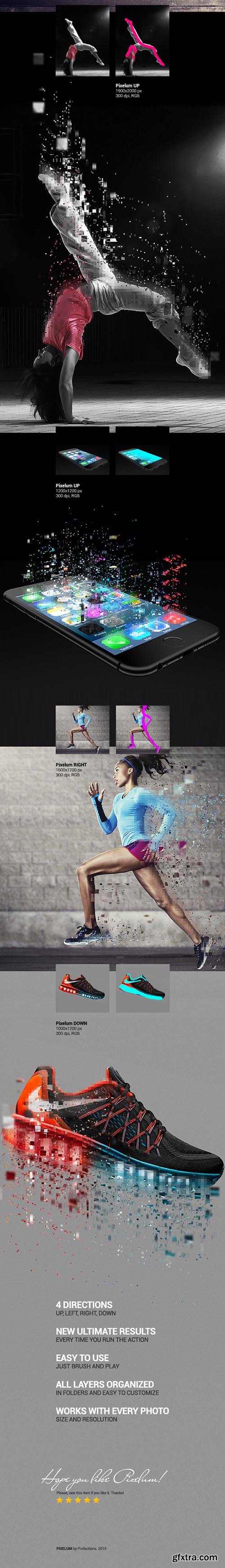 GraphicRiver Pixelum PS Action 10682693