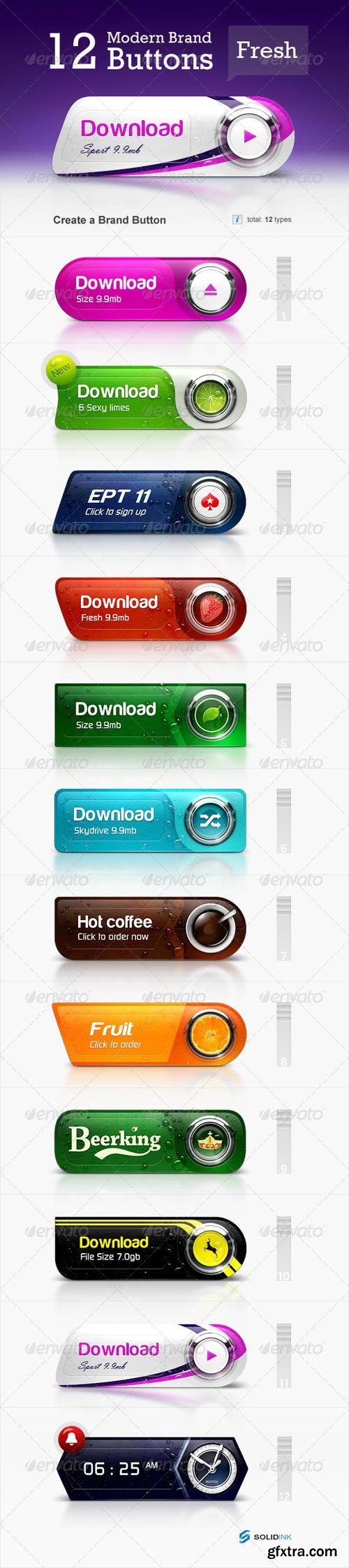 GraphicRiver - Brand Buttons