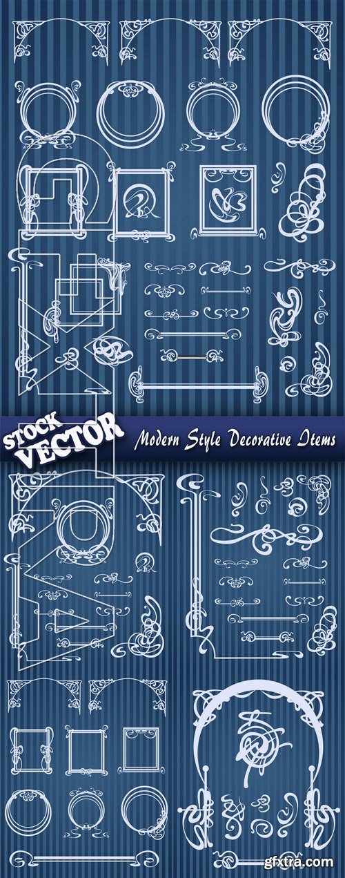 Stock Vector - Modern Style Decorative Items