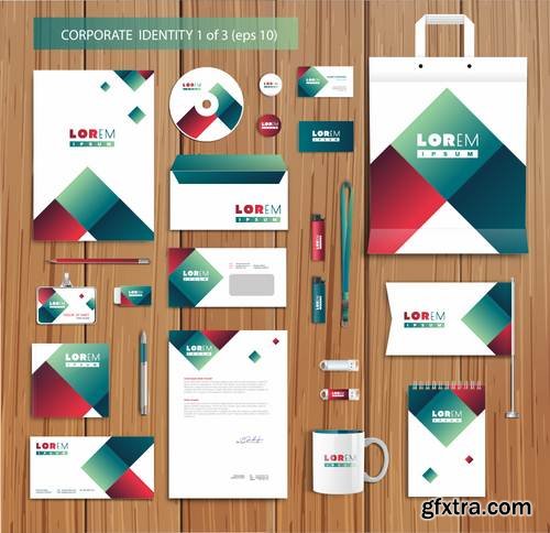 Stock Vector - Corporate Id Design Templates, 25EPS