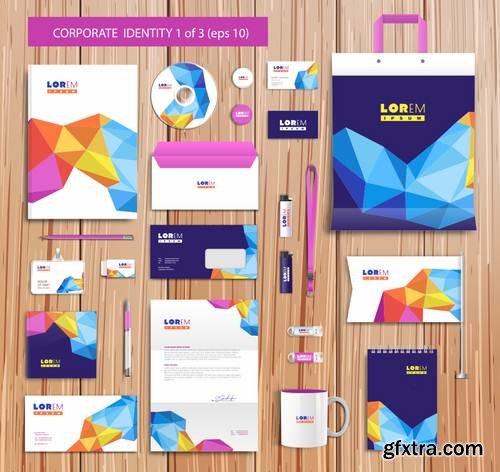 Stock Vector - Corporate Id Design Templates, 25EPS