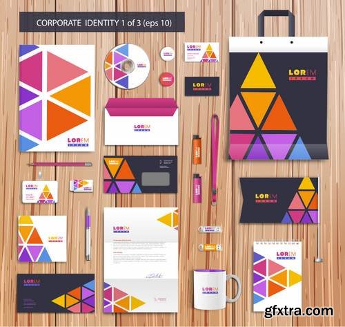 Stock Vector - Corporate Id Design Templates, 25EPS