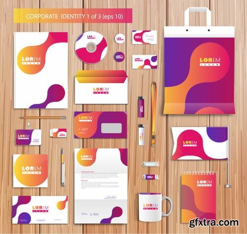 Stock Vector - Corporate Id Design Templates, 25EPS