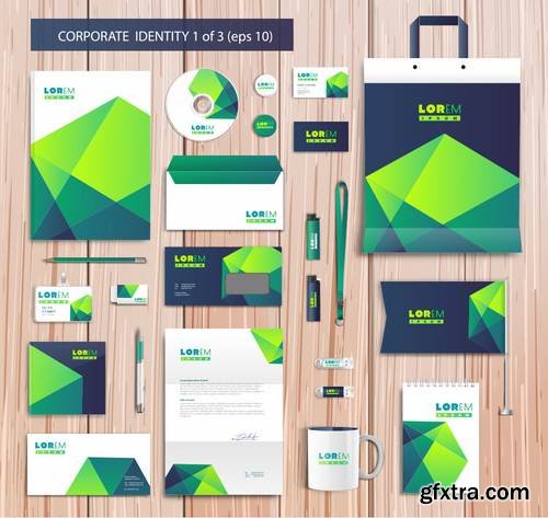 Stock Vector - Corporate Id Design Templates, 25EPS