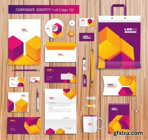 Stock Vector - Corporate Id Design Templates, 25EPS