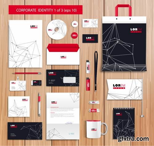 Stock Vector - Corporate Id Design Templates, 25EPS