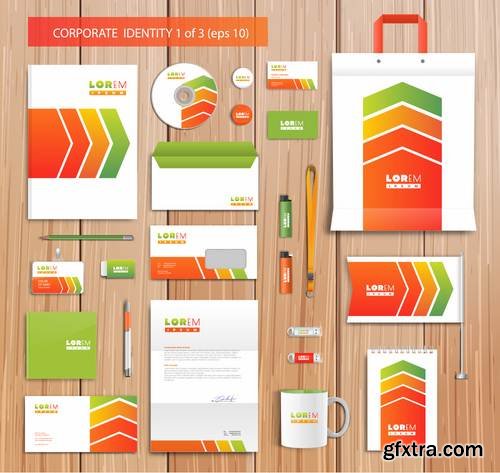 Stock Vector - Corporate Id Design Templates, 25EPS