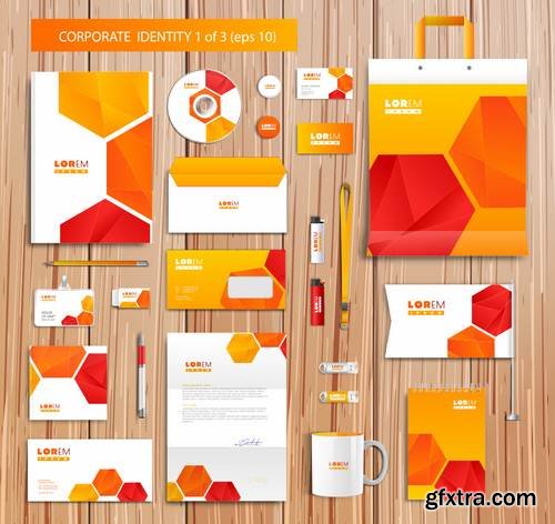 Stock Vector - Corporate Id Design Templates, 25EPS