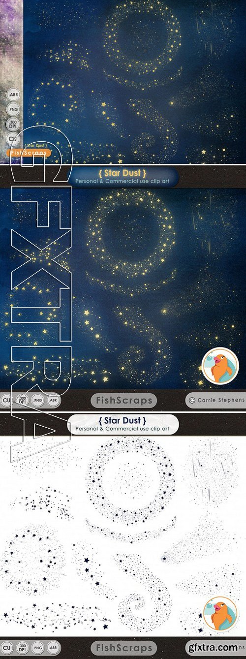 CM125882 - Star Dust - Magical Sparkle ClipArt