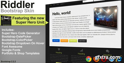 CodeCanyon - Riddler - BootStrap Skin