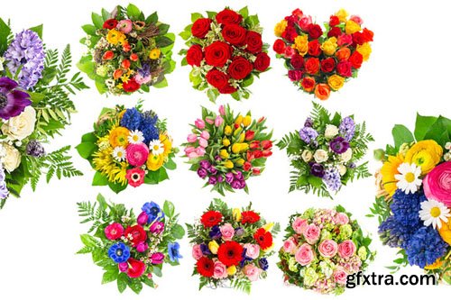 Bouquets of colorful flowers - CM 202984