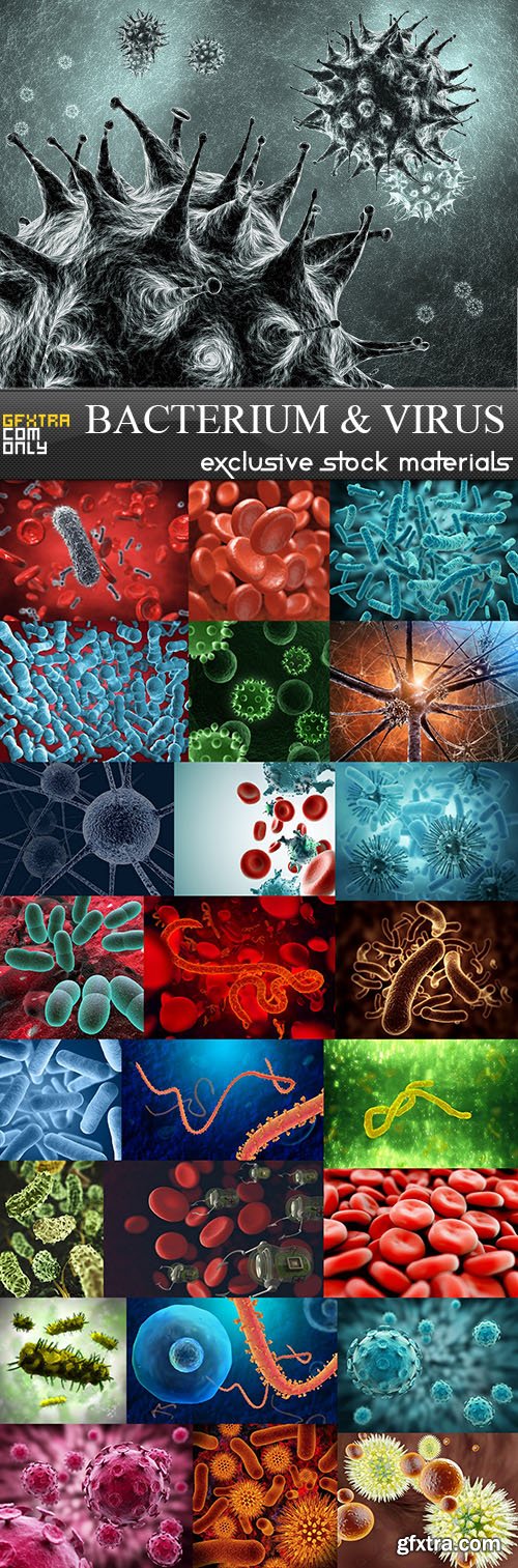 Bacterium & Virus, 25xUHQ JPEG