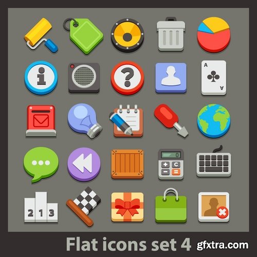 Collection of different icons 11-25 Eps