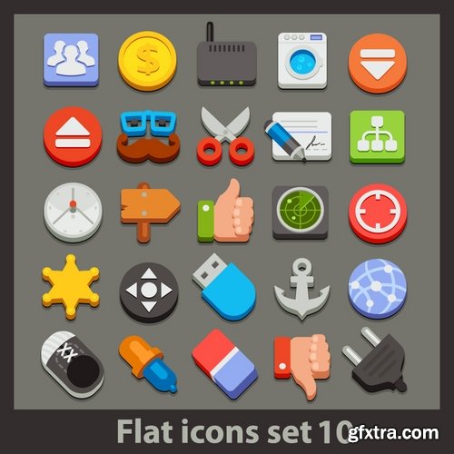 Collection of different icons 11-25 Eps