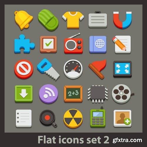 Collection of different icons 11-25 Eps