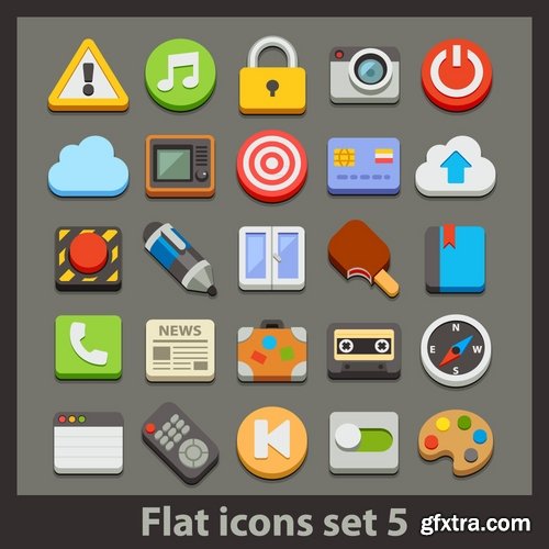 Collection of different icons 11-25 Eps