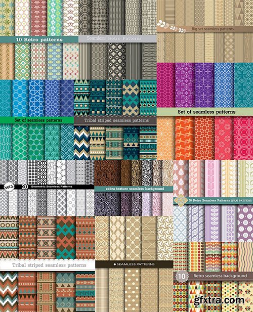 Retro & Ethnic Patterns, 24xEPS