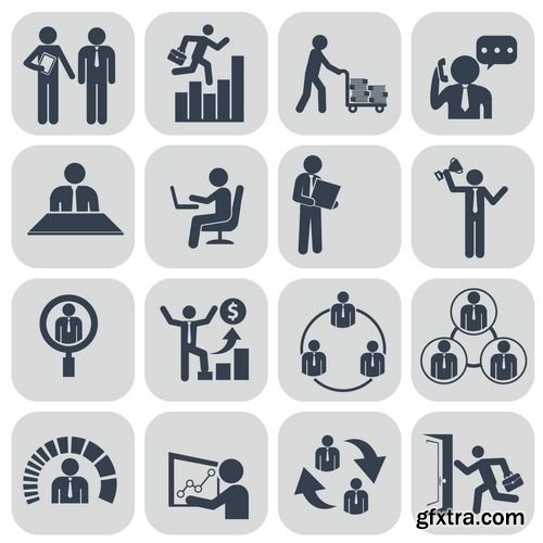 Vector - Human Resources and Management Icons