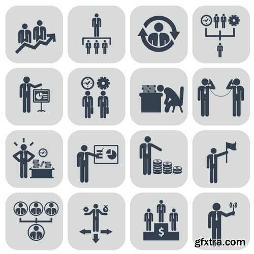 Vector - Human Resources and Management Icons