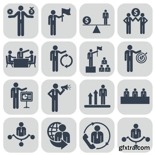 Vector - Human Resources and Management Icons