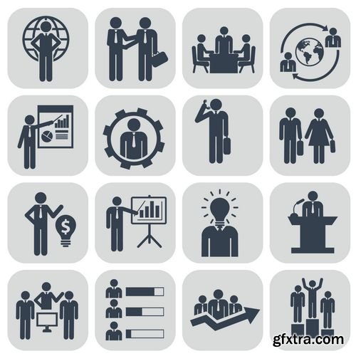 Vector - Human Resources and Management Icons