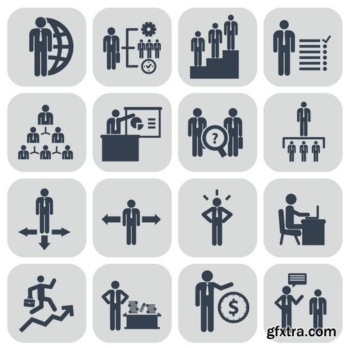 Vector - Human Resources and Management Icons