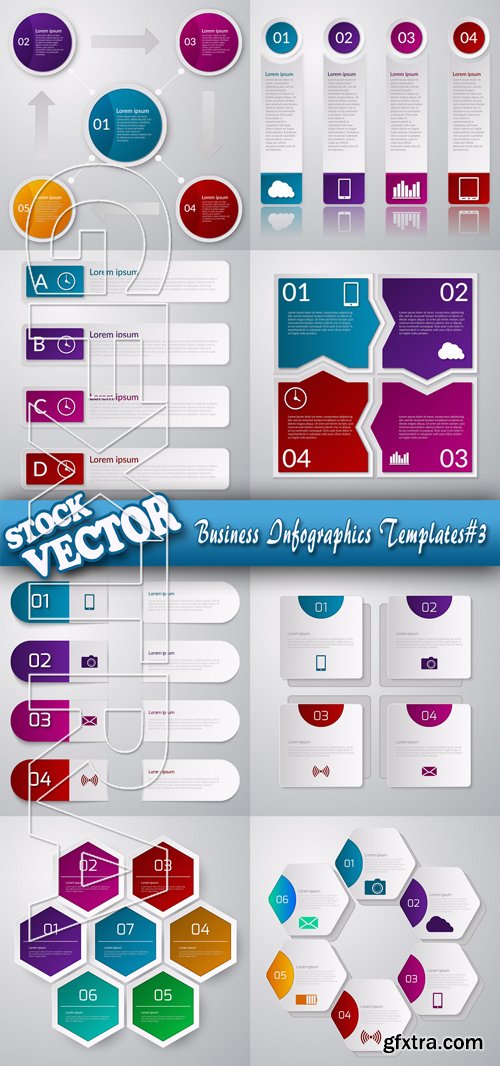 Stock Vector - Business Infographics Templates#3