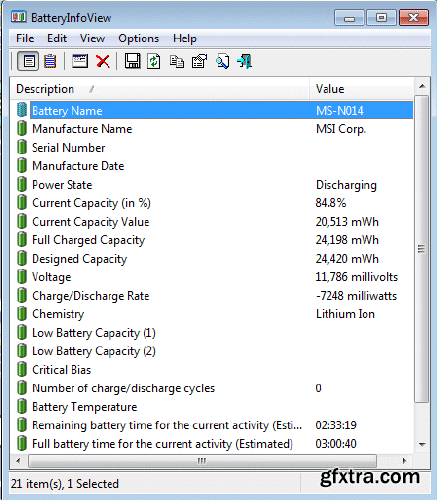 BatteryInfoView v1.21 Portable