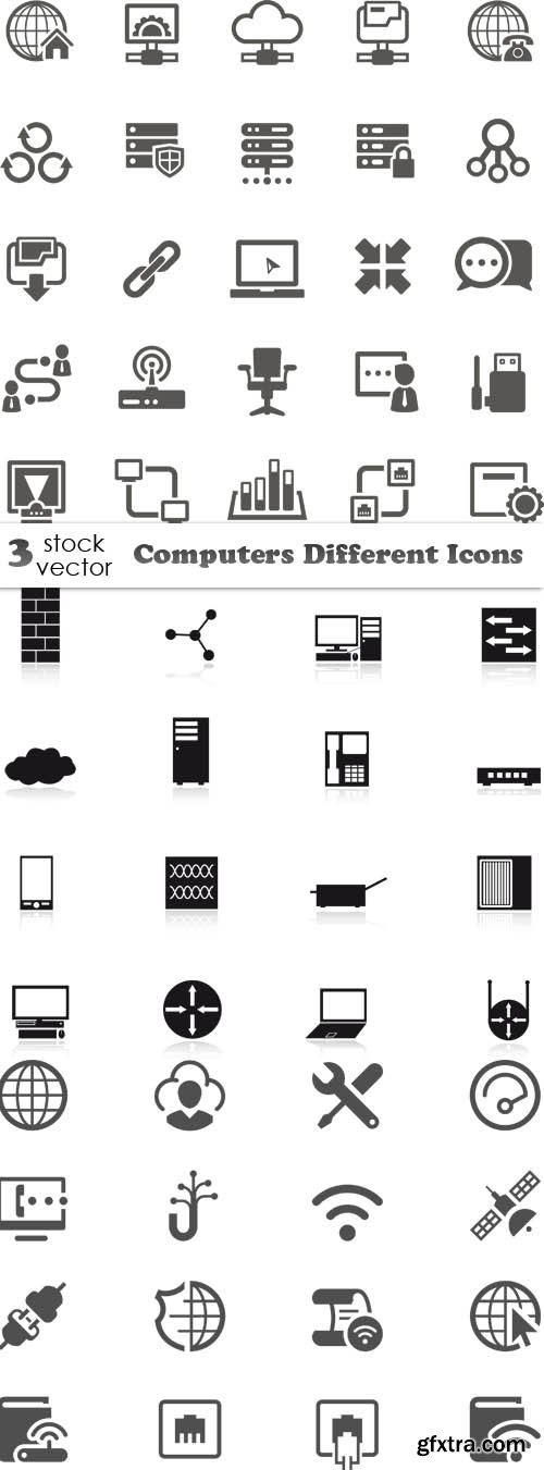 Vectors - Computers Different Icons