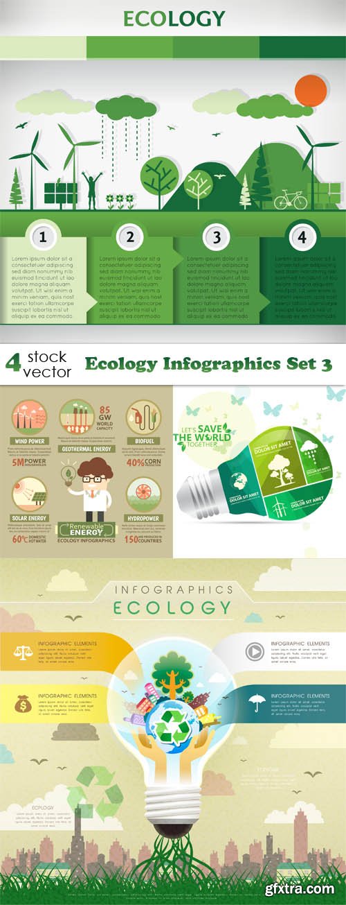 Vectors - Ecology Infographics Set 3