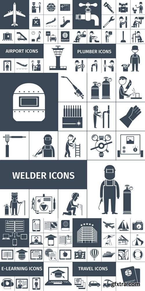 Vector - Icons Black Set